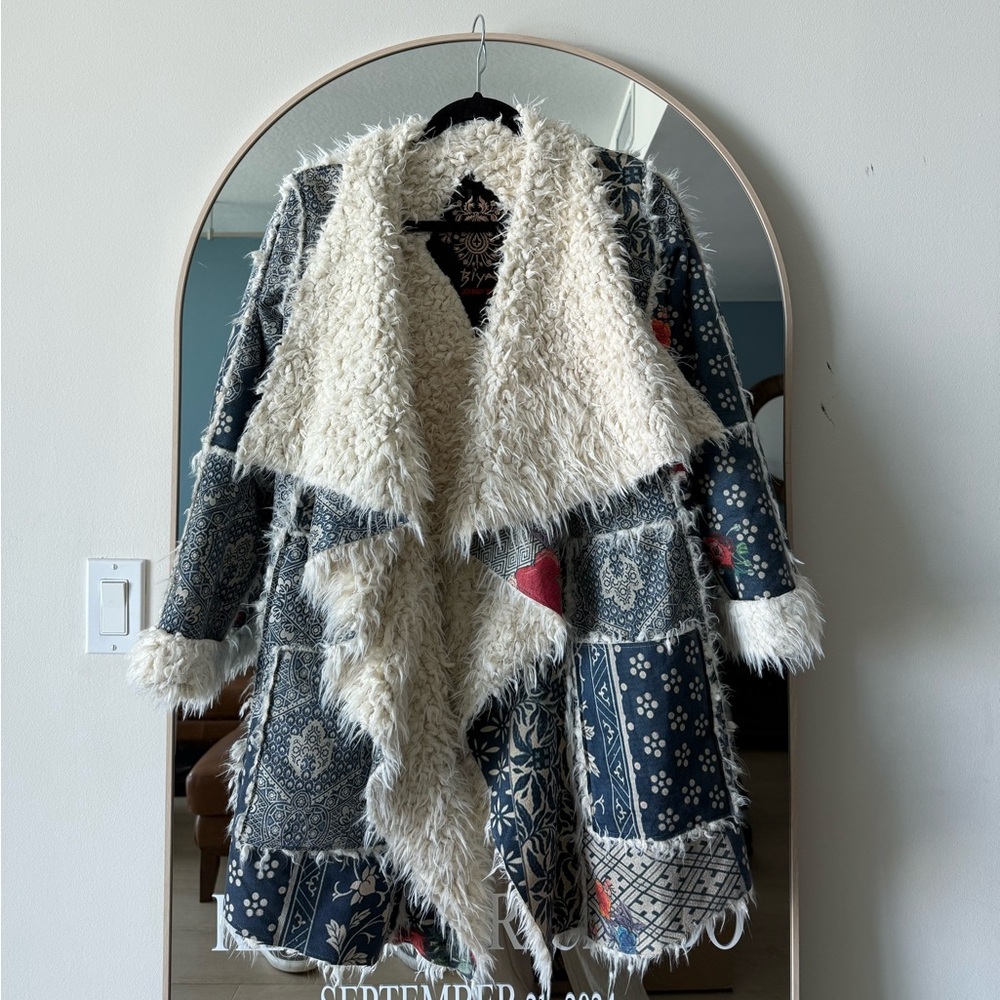 BIYA Women's Patchwork Faux Fur Coat Johnny Was